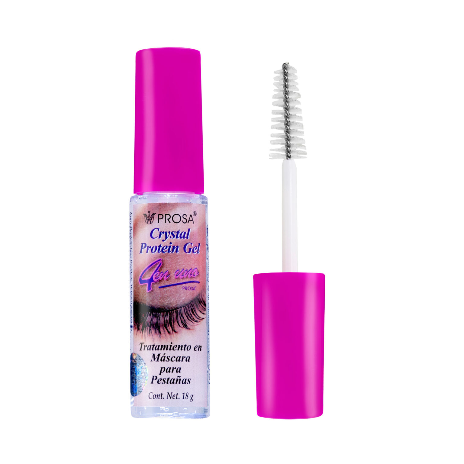 gel crystal protein prosa pestañina transparente Girly Maquillaje